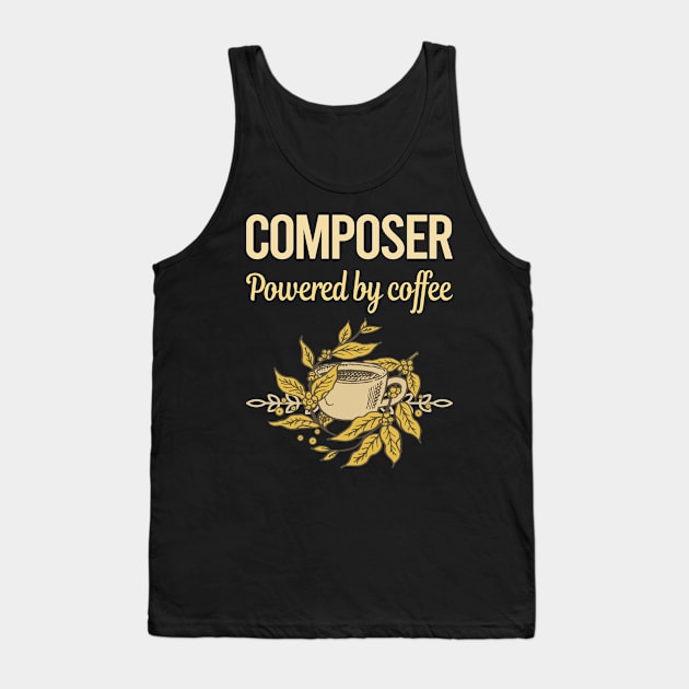 Powered By Coffee Composer Tank Top by lainetexterbxe49